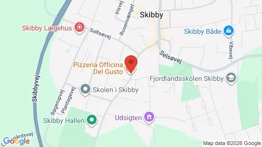 Erhvervslokaler til leje i Skibby - kort over placeringen