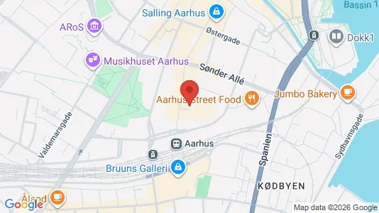 Erhvervslokaler til leje i Århus C - Foto fra Google Street View