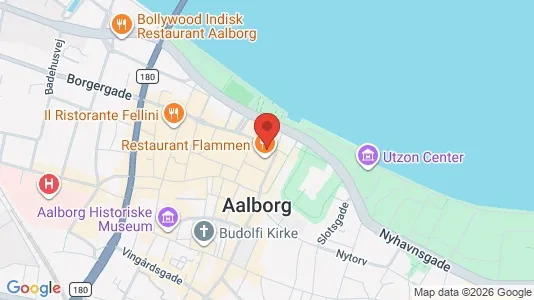 Erhvervslokaler til leje i Aalborg Centrum - kort over placeringen