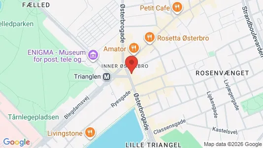 Erhvervslokaler til leje i Østerbro - Foto fra Google Street View