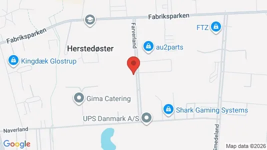Erhvervslokaler til leje i Glostrup - kort over placeringen