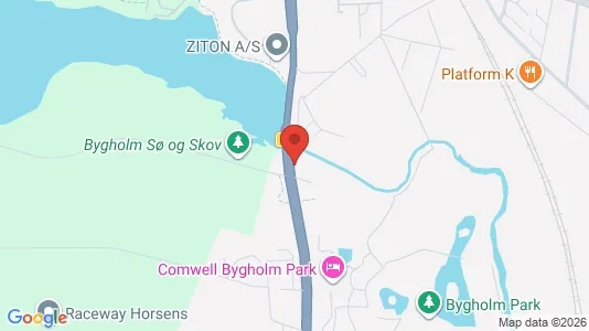 Erhvervslokaler til leje i Horsens - kort over placeringen