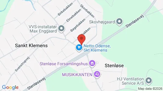 Erhvervslokaler til leje i Odense S - kort over placeringen