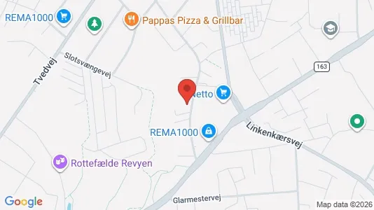 Erhvervslokaler til leje i Svendborg - kort over placeringen