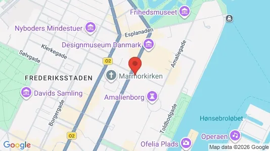 Erhvervslokaler til leje i København K - kort over placeringen