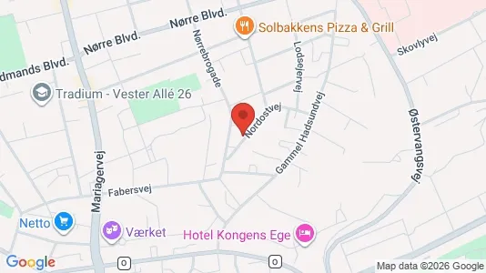 Erhvervslokaler til leje i Randers C - kort over placeringen