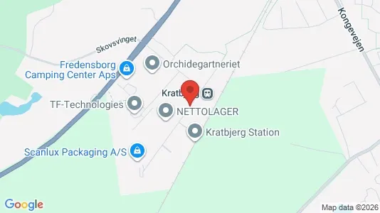 Erhvervslokaler til leje i Fredensborg - kort over placeringen
