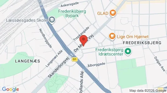 Erhvervslokaler til leje i Århus C - kort over placeringen