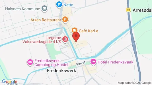 Erhvervslokaler til leje i Frederiksværk - Foto fra Google Street View