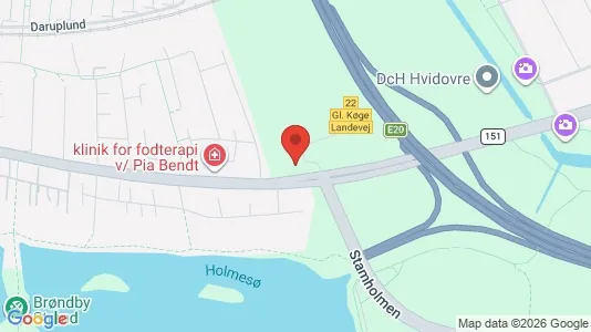 Erhvervslokaler til leje i Brøndby Strand - kort over placeringen
