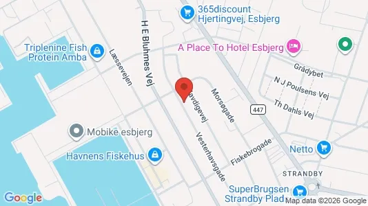 Erhvervslokaler til leje i Esbjerg Centrum - Foto fra Google Street View