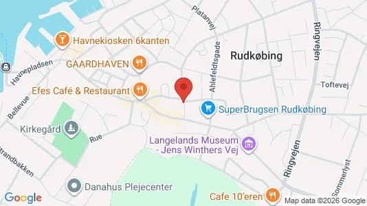 Erhvervslokaler til leje i Rudkøbing - Foto fra Google Street View