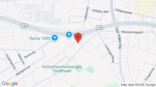 Erhvervslokaler til leje i Herning - kort over placeringen
