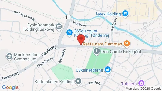 Erhvervslokaler til leje i Kolding - kort over placeringen