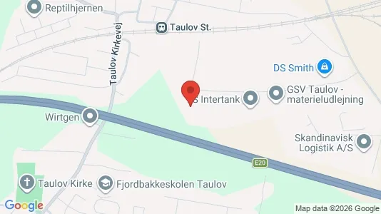 Erhvervslokaler til leje i Fredericia - kort over placeringen