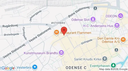 Erhvervslokaler til leje i Odense C - Foto fra Google Street View