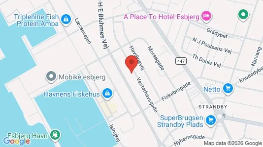 Erhvervslokaler til leje i Esbjerg Centrum - Foto fra Google Street View