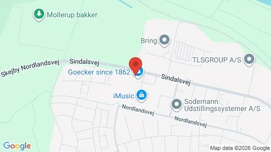 Erhvervslokaler til leje i Risskov - kort over placeringen