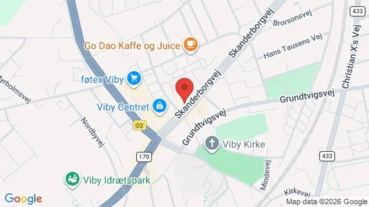 Erhvervslokaler til leje i Viby J - kort over placeringen