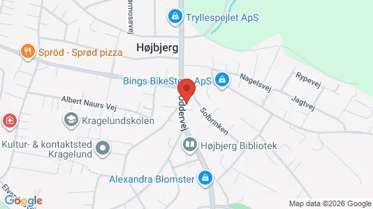 Erhvervslokaler til leje i Højbjerg - Foto fra Google Street View