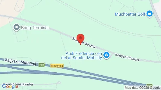 Erhvervslokaler til leje i Fredericia - kort over placeringen