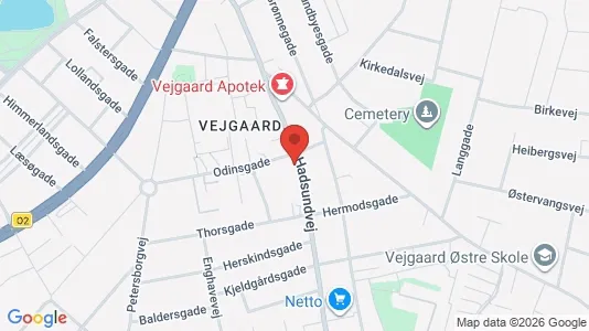 Erhvervslokaler til leje i Aalborg Centrum - kort over placeringen