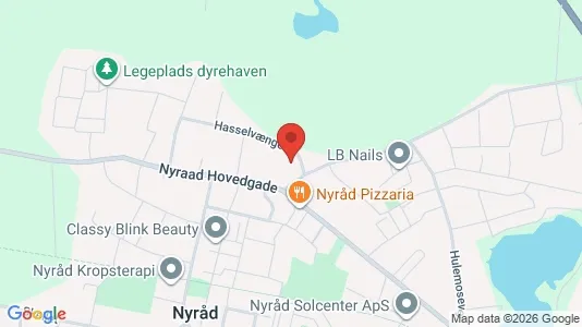 Erhvervslokaler til leje i Vordingborg - kort over placeringen