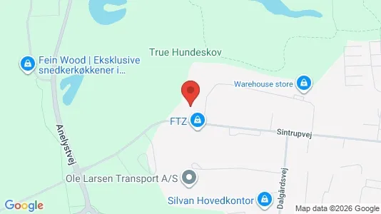 Erhvervslokaler til leje i Brabrand - kort over placeringen