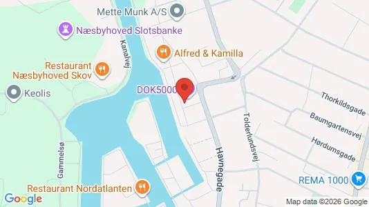 Erhvervslokaler til leje i Odense C - kort over placeringen