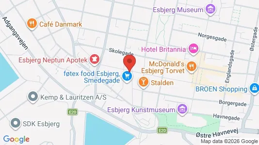 Erhvervslokaler til leje i Esbjerg Centrum - Foto fra Google Street View
