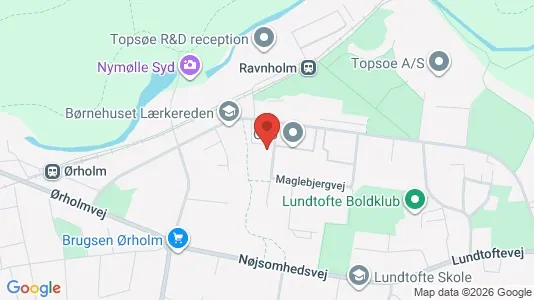 Erhvervslokaler til leje i Kongens Lyngby - kort over placeringen