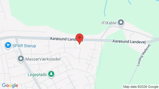 Erhvervslokaler til leje i Haderslev - kort over placeringen