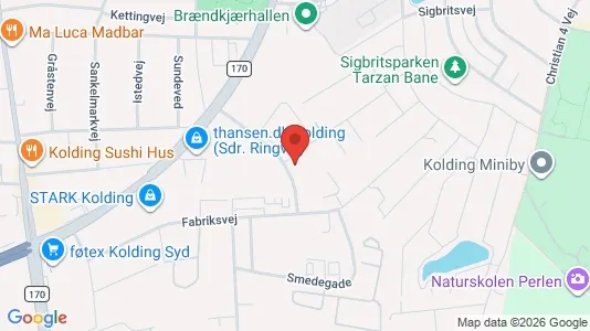Erhvervslokaler til leje i Kolding - Foto fra Google Street View