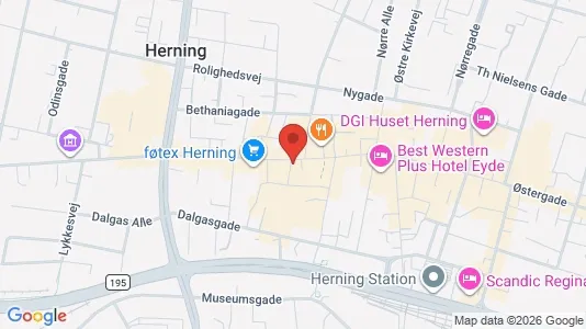 Erhvervslokaler til leje i Herning - Foto fra Google Street View