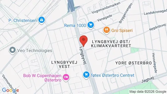 Erhvervslokaler til leje i Østerbro - Foto fra Google Street View