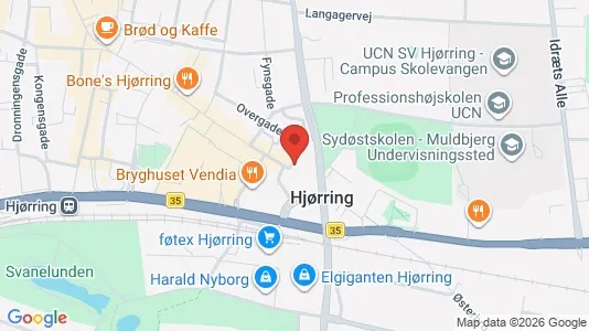 Erhvervslokaler til leje i Hjørring - Foto fra Google Street View