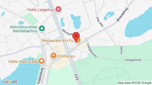 Erhvervslokaler til leje i Holte - kort over placeringen