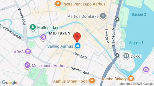 Erhvervslokaler til leje i Århus C - Foto fra Google Street View