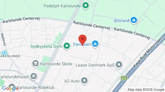Erhvervslokaler til leje i Karlslunde - kort over placeringen