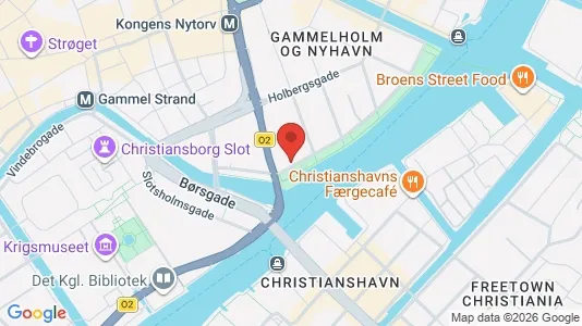 Erhvervslokaler til leje i København K - kort over placeringen