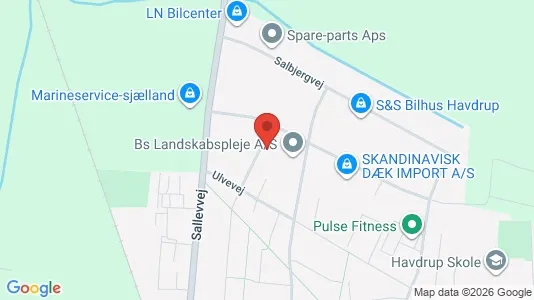 Erhvervslokaler til leje i Havdrup - Foto fra Google Street View