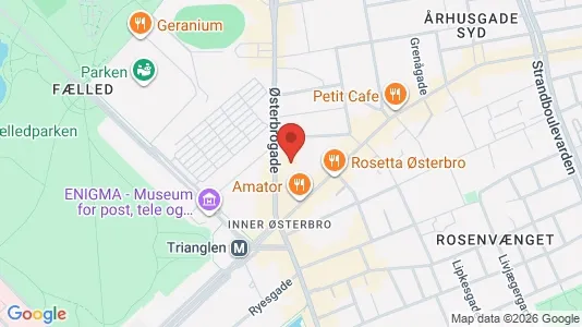 Erhvervslokaler til leje i Østerbro - Foto fra Google Street View