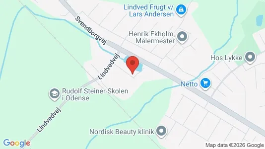Erhvervslokaler til leje i Odense S - kort over placeringen