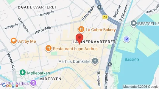 Erhvervslokaler til leje i Århus C - Foto fra Google Street View
