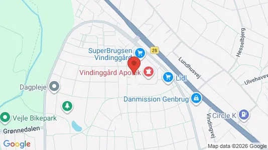 Erhvervslokaler til leje i Vejle Centrum - Foto fra Google Street View