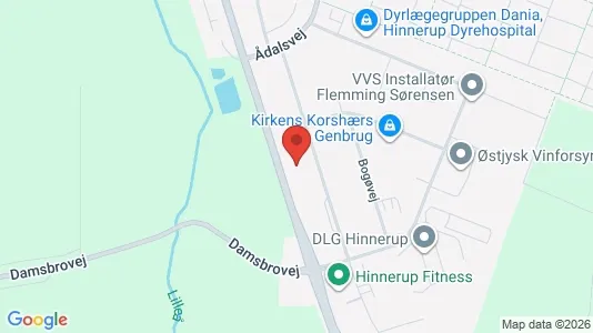 Erhvervslokaler til leje i Hinnerup - Foto fra Google Street View