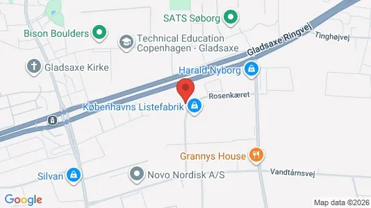 Erhvervslokaler til leje i Søborg - kort over placeringen