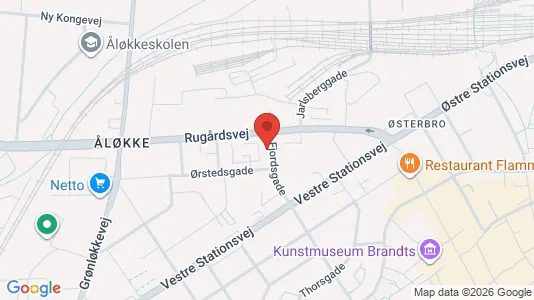 Erhvervslokaler til leje i Odense C - kort over placeringen