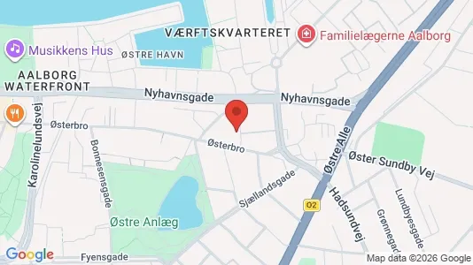 Erhvervslokaler til leje i Aalborg Centrum - Foto fra Google Street View