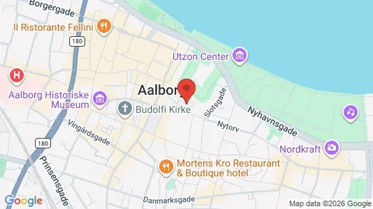 Erhvervslokaler til leje i Aalborg Centrum - kort over placeringen